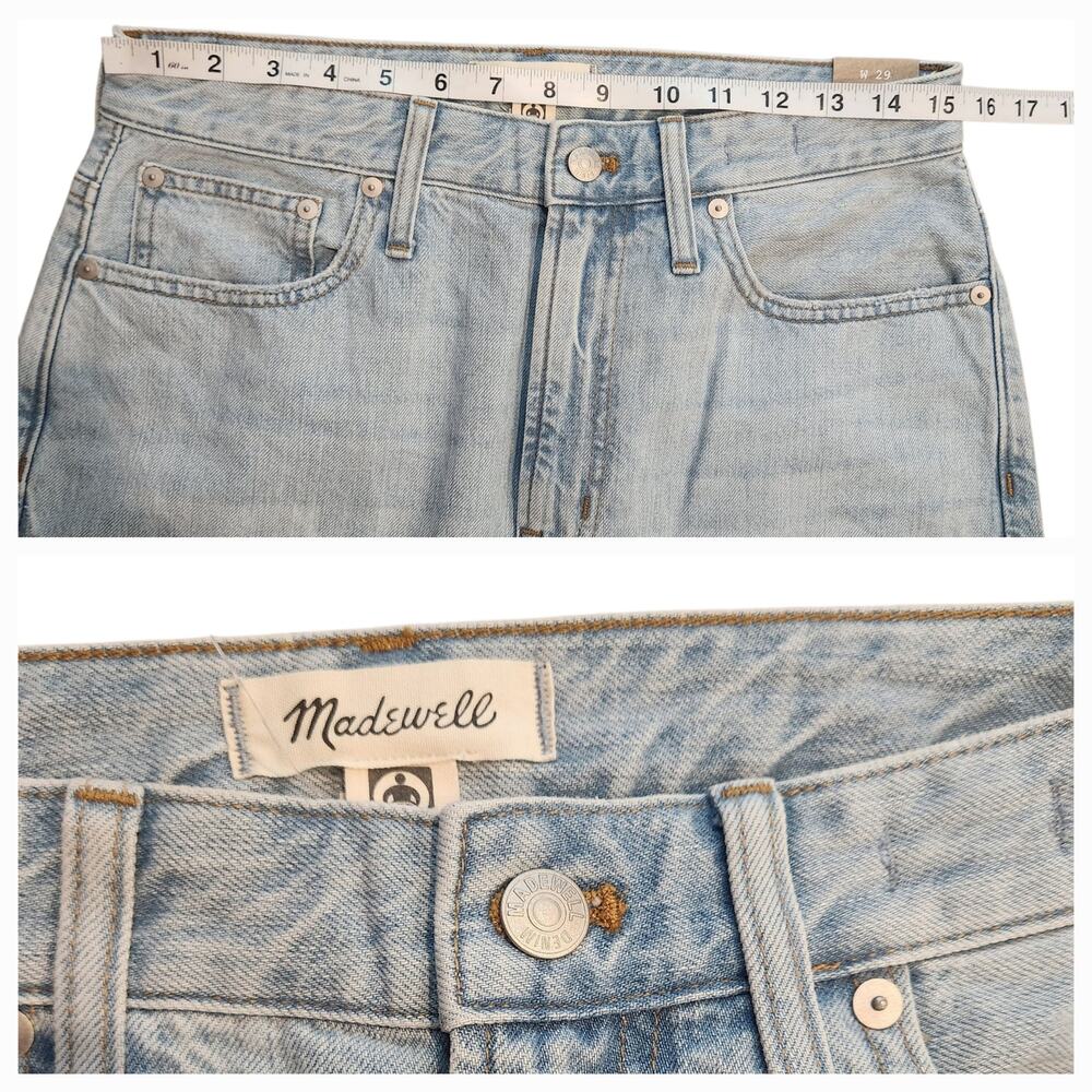 NWT Madewell Curvy Perfect Vintage Jean, light wash, sz 29, inseam 27.5" - Picture 5 of 10
